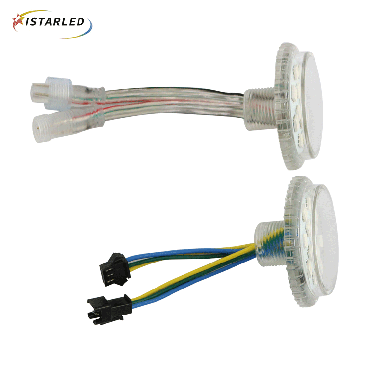 50mm 12leds flat ucs1903 amusement rgb pixel led light