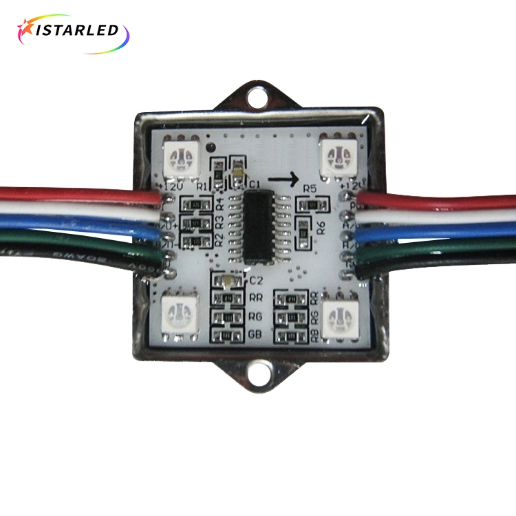 DMX512 Square 4leds pixel rgb led module