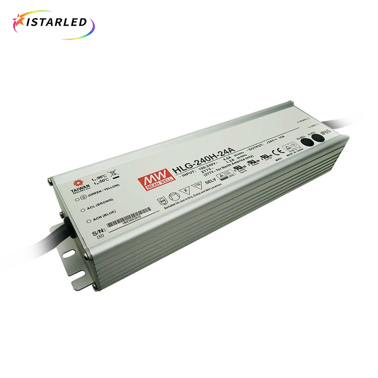 Meanwell waterproof 12v 24v 240w led power supply