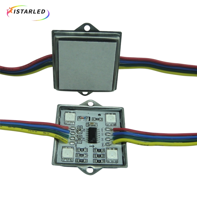 36mm Square 12V Digital Addressable RGB LED Pixels