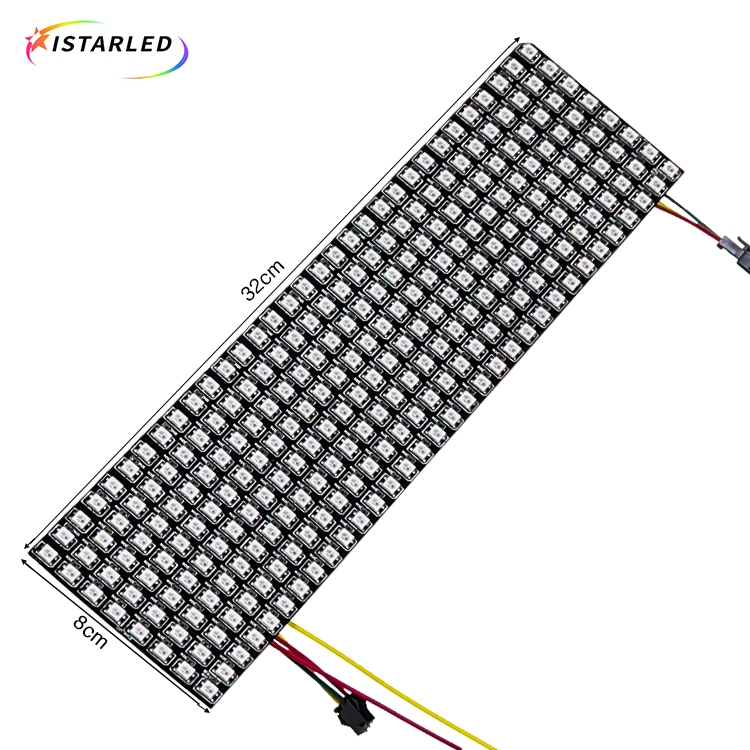 Flexible SK6812 WS2812B 8x32 256 RGB LED Matrix