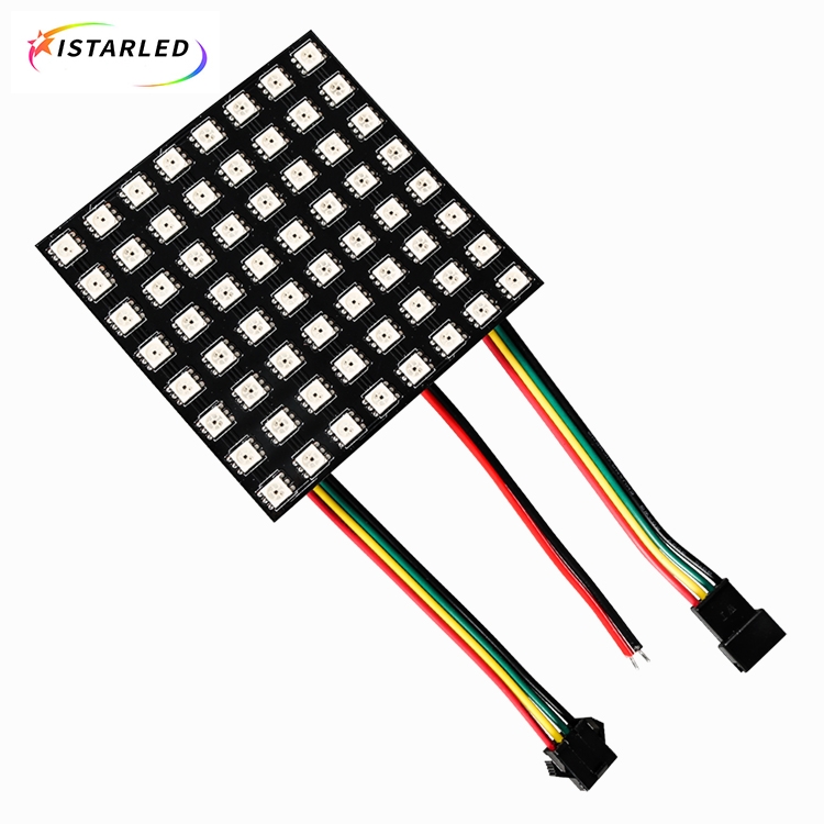 Flexible APA102C SK9822 8x8 RGB LED Matrix