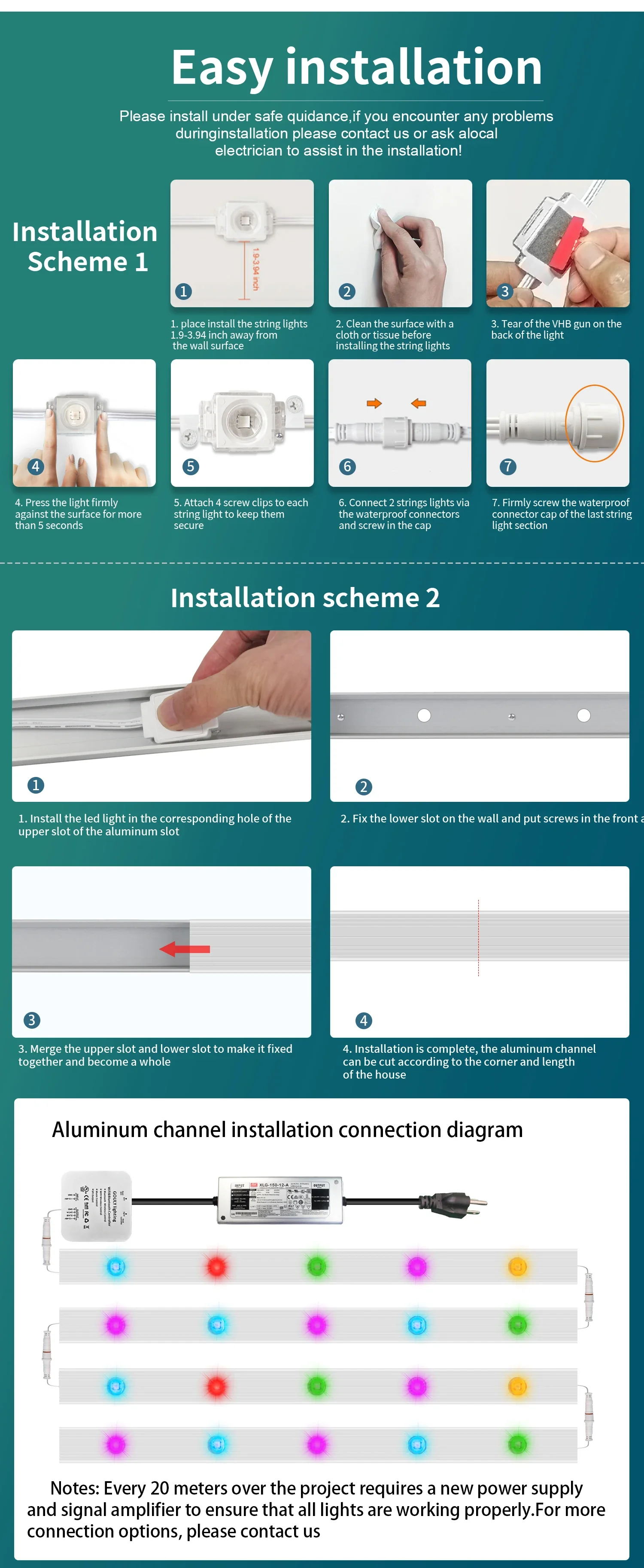 35mm 24v pixel rgb led eaves light string 35mm 24v pixel rgb led eaves light string
