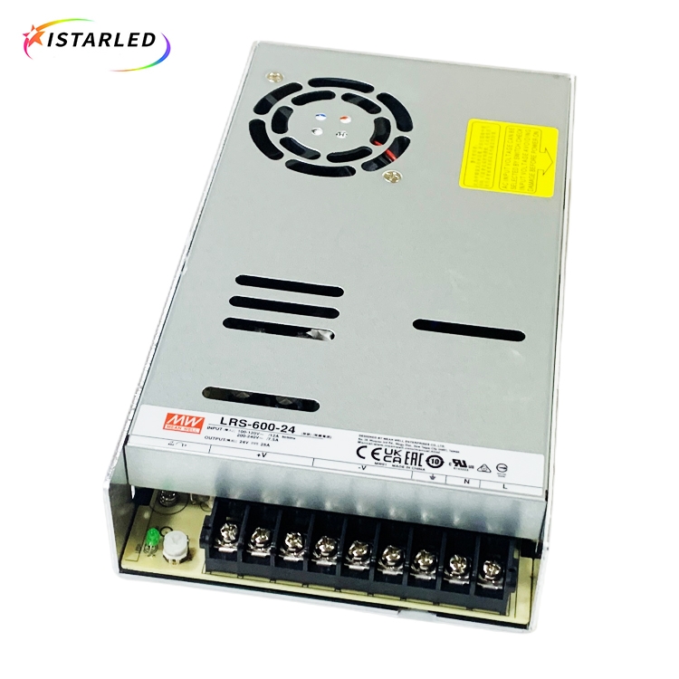 Meanwell non-waterproof LRS-600 12v 24v led power supply