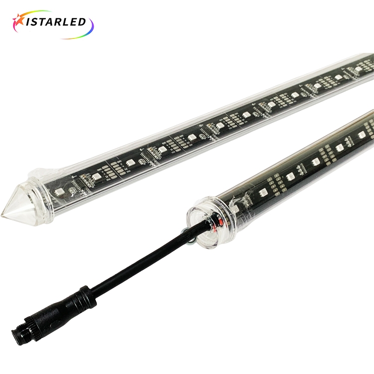 DC12V 64LEDS 16pcs DMX 360degree LED meteor tube light