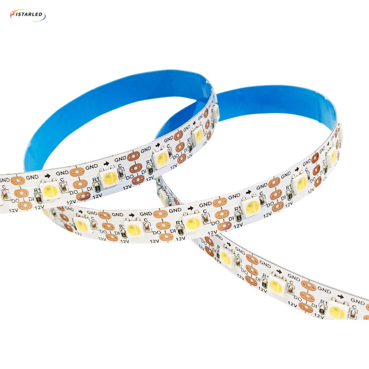 12V Addressable WWA White 60led 60pixel strips with RA>90