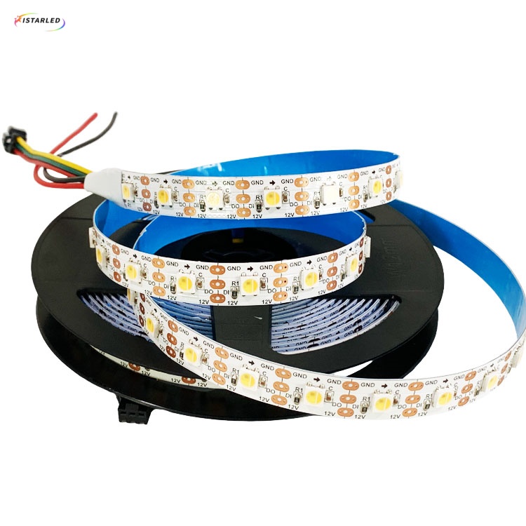 12V Addressable WWA White 60led 60pixel strips with RA>90